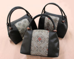 手提げ型ミニバッグ 台形バッグ